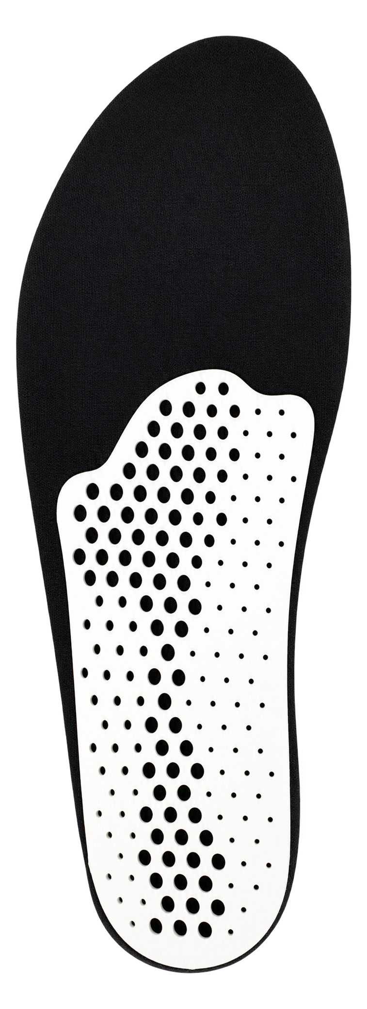 Semelle Solea Confort 3D : coque 3D alvéolaire, vue de dessous · face-coque