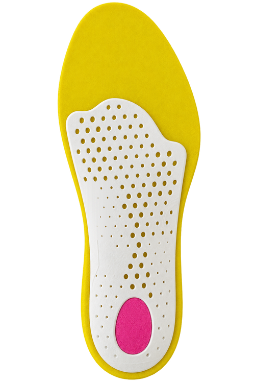 Semelle Solea Cycle 3D : coque 3D alvéolaire, vue de dessous · face-coque