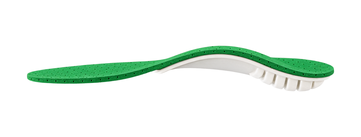 Semelle Solea Trail 3D : profil, cambrure et coque 3D · face-laterale